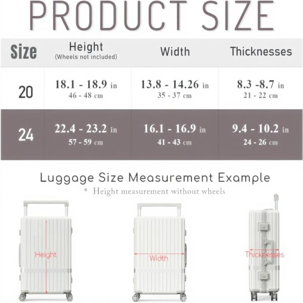 Housse de valise PUMHUBO PVC transparent protection