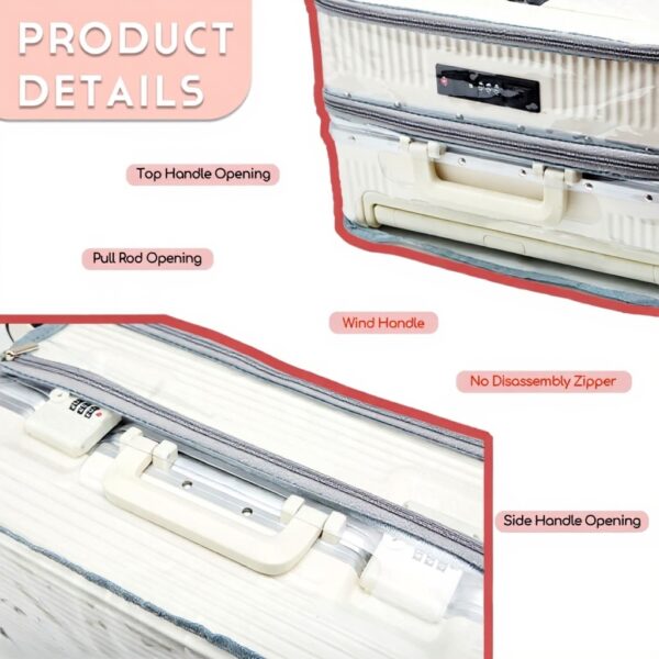Housse de valise PUMHUBO PVC transparent protection