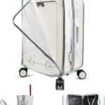 Housse de bagage PUMHUBO protection PVC transparent poignée-0