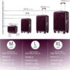 Ensemble Valises Rigides PC Sea Choice 8 Roues TSA