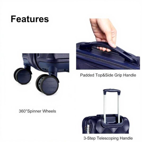 Set de Valises ABS Sea Choice 5 Pièces Roues 360 Serrure