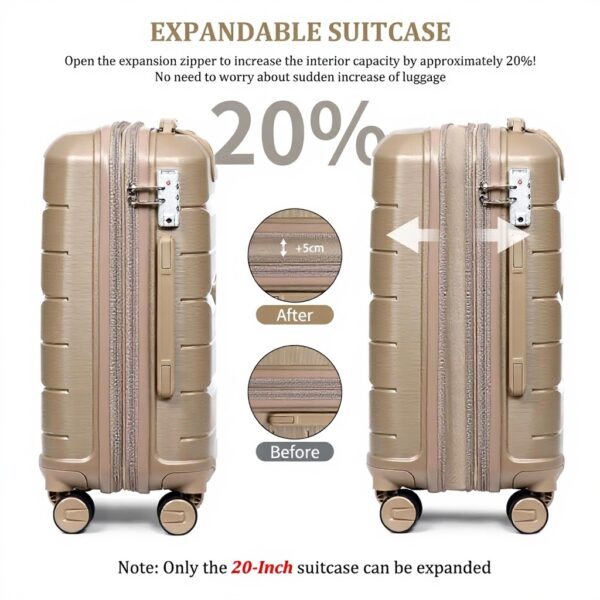 Valise Cabine Extensible Sea Choice Rigide Légère 4 Roues