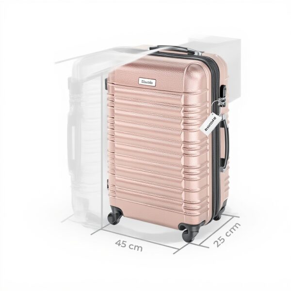 Set de Valise de Voyage TecTake ABS Roulettes 360 Cadenas