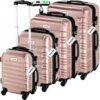 Set de Valise de Voyage TecTake ABS Roulettes 360 Cadenas