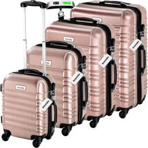 Set de Valise de Voyage TecTake ABS Roulettes 360 Cadenas