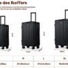 Valises TIYFIY polycarbonate durable set 3 pieces voyage