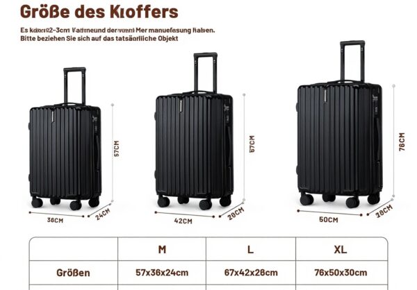 Valises TIYFIY polycarbonate durable set 3 pieces voyage