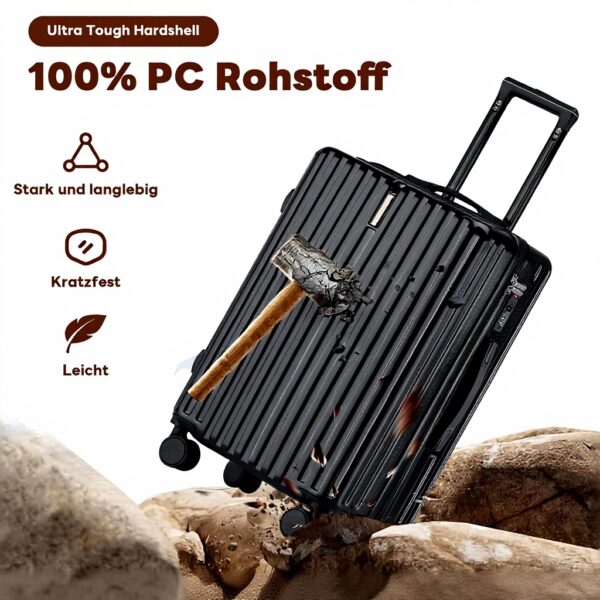 Valise TIYFIY Noir Polycarbonate Léger Sécurité TSA