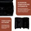 Valise TIYFIY Noir Polycarbonate Léger Sécurité TSA