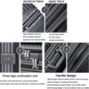 Valise cabine aluminium TOTIKI ouverture frontale roues-1