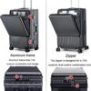 Valise cabine aluminium TOTIKI ouverture frontale roues-3