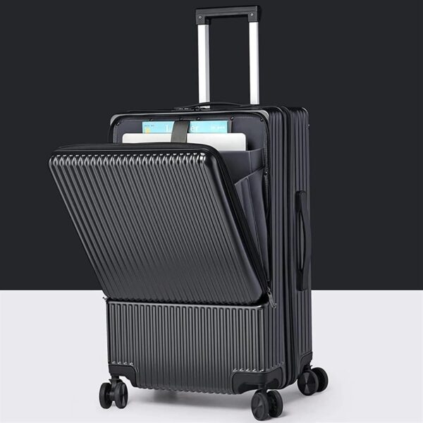 Valise cabine aluminium TOTIKI ouverture frontale roues-4