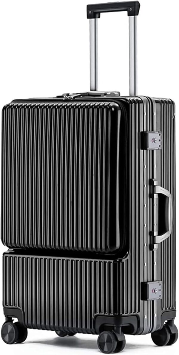 Valise cabine aluminium TOTIKI ouverture frontale roues-0