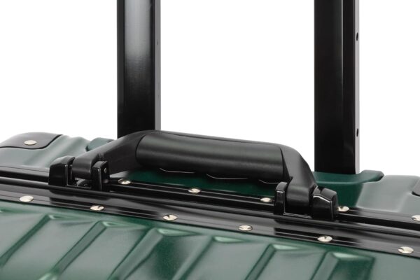 Valise cabine Travelhouse Paris aluminium polycarbonate vert-4