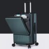 Valise cabine DRMEE cadre aluminium port USB poche avant-2
