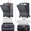 Valise cabine DRMEE cadre aluminium port USB poche avant-5