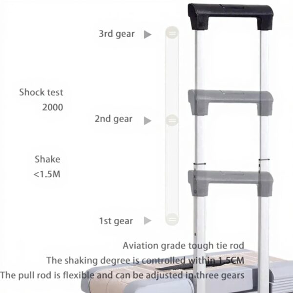 Valise cabine XZDEAIR ouverture frontale serrure combinaison