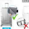 Housses de protection valises PVC transparentes Yotako