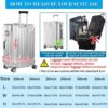 Housses de protection valises PVC transparentes Yotako