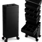 Valise 5 en 1 Yueieoun cuir noir train roulettes voyage