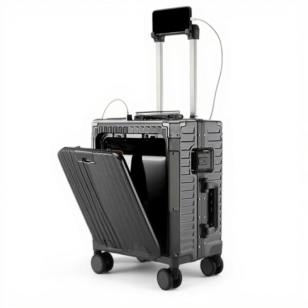 Valise cabine ZNBO aluminium ouverture avant serrures TSA