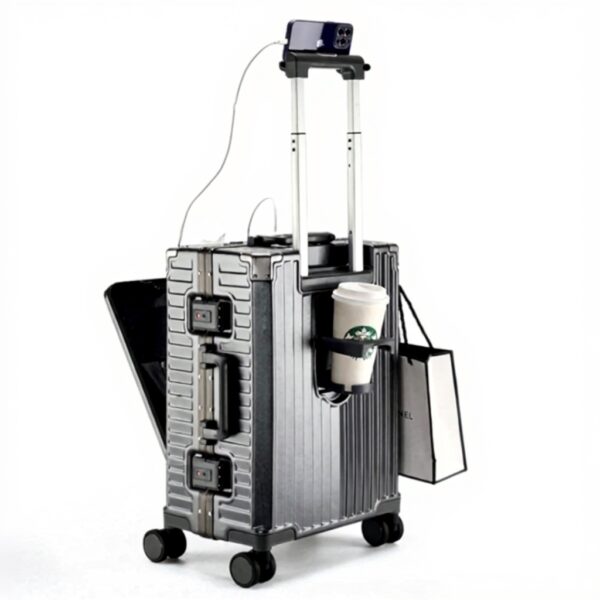 Valise cabine ZNBO aluminium ouverture avant serrures TSA