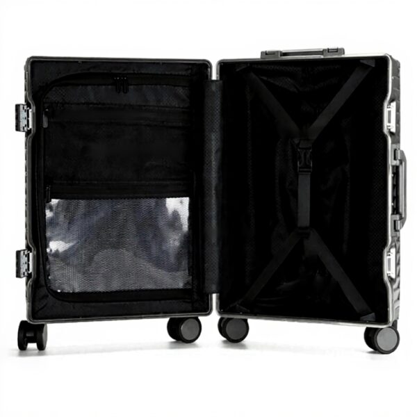Valise cabine ZNBO aluminium ouverture avant serrures TSA