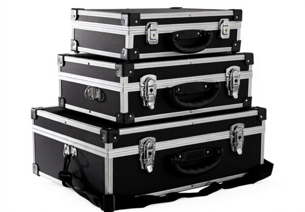 Arebos valises aluminium rigides verrouillables rangement