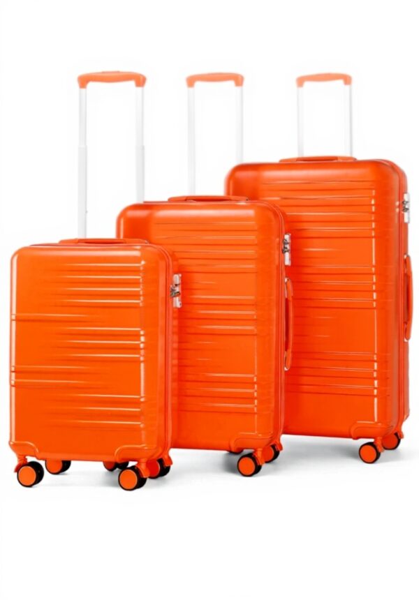 Set de 3 valises rigides British Traveller roues 360 serrure