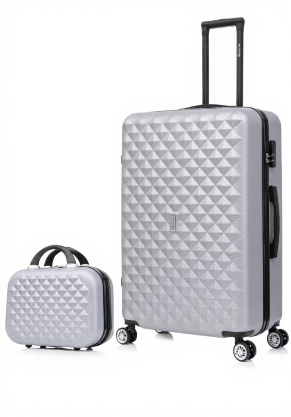 Valise grande taille CELIMS ABS rigide vanity voyage