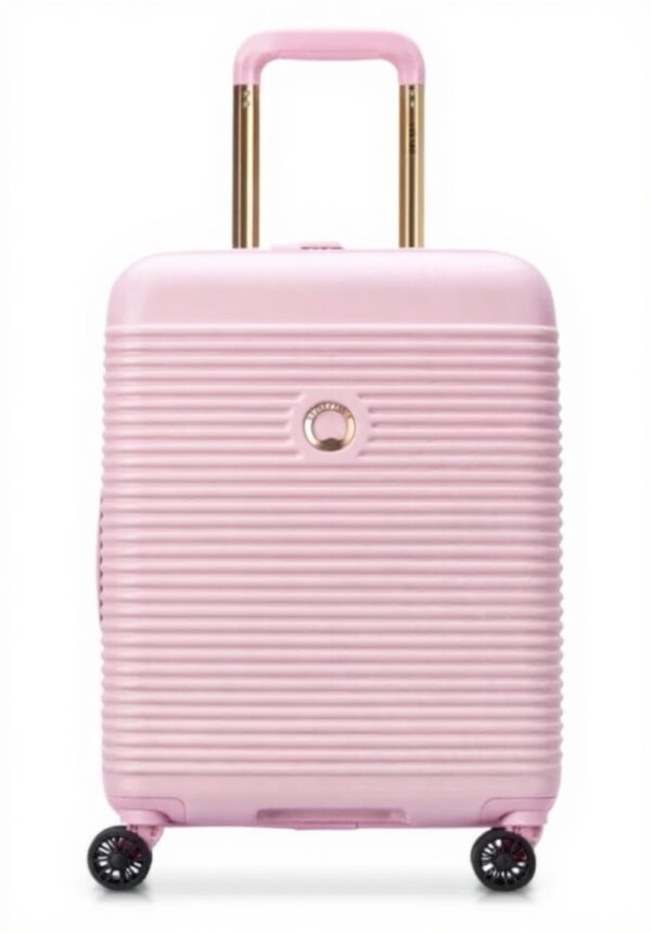 Valise Cabine Rigide DELSEY Freestyle S Slim Pivoine