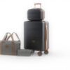 Valise cabine Kono set 4 rigide vanity case sport gris
