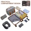 Valise cabine Kono set 4 rigide vanity case sport gris