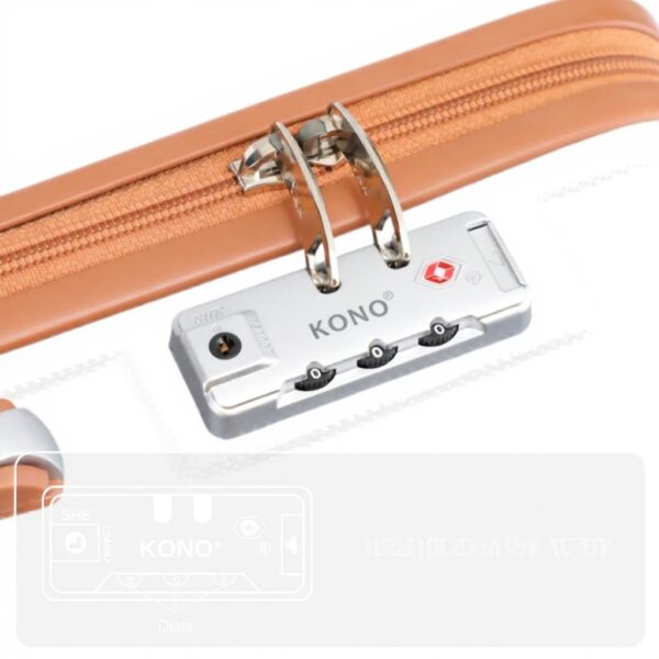 Valise cabine Kono set 4 rigide vanity case sport gris