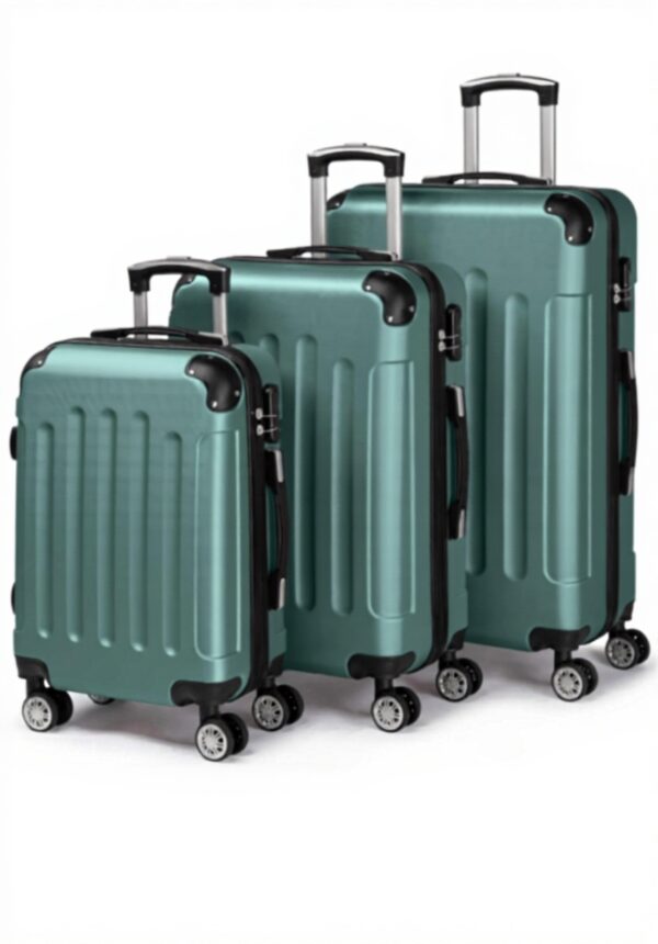 LALAHO Set Valises ABS Roues 360 Serrure Code Voyage