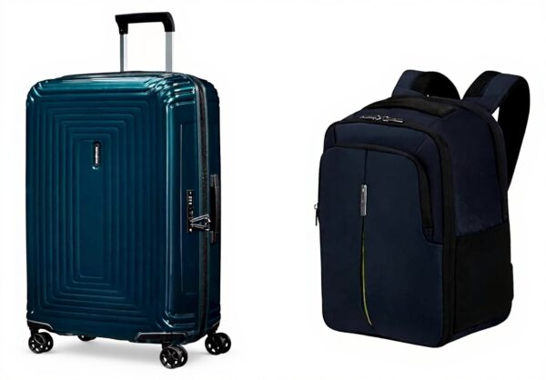 Samsonite Valise Cabine Polycarbonate Voyage Affaires Bleu
