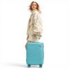 Valise cabine Supercase rigide 4 roues serrure TSA Bleu