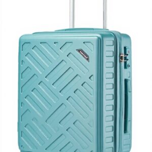 Valise cabine Supercase rigide 4 roues serrure TSA Bleu