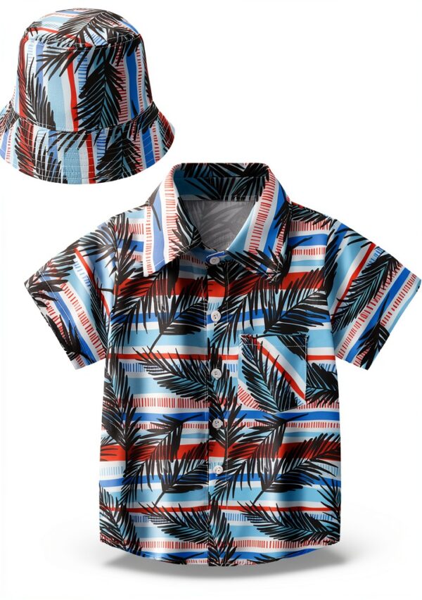 Chemise Hawaïenne Garçon Polyester Manches Courtes Colourful-0