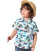 Chemise hawaïenne garçon Colourful polyester léger manches-2