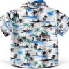Chemise hawaïenne garçon Colourful polyester léger manches-4