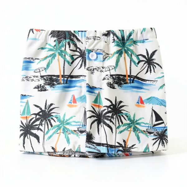 Chemise hawaïenne garçon Colourful polyester léger manches-6