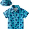 Chemise Hawaïenne Garçon Colourful Polyester Manches Courtes-0