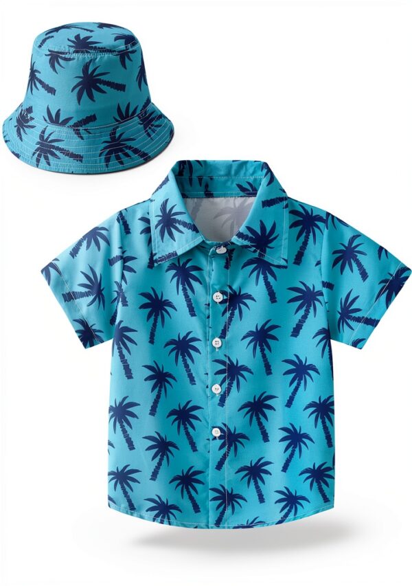 Chemise Hawaïenne Garçon Colourful Polyester Manches Courtes-0