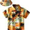 Chemise Hawaïenne Garçon Colourful Polyester Manches Courtes-0