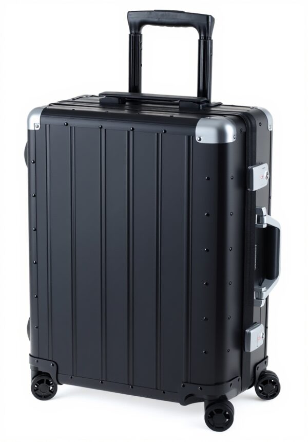 ALUMAXX Valise Aluminium 4 roulettes 360° Argenté Adulte