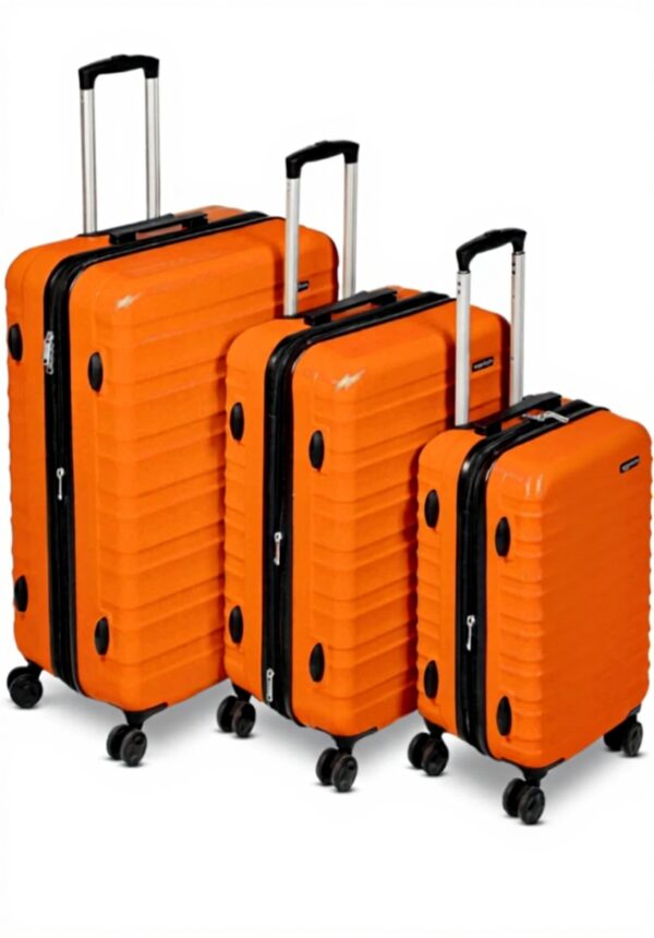 Amazon Basics Valises Rigides ABS Roues Pivotantes Bleu