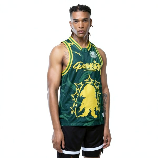 Débardeur PUMA Homme Mesh Vert Jade Malachite Sport-1