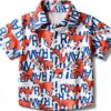 Chemise hawaïenne Colourful garçons polyester léger manches-0