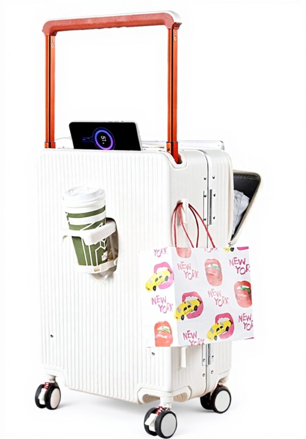 Valise cabine HUIDA TECH rigide compartiment ordinateur USB